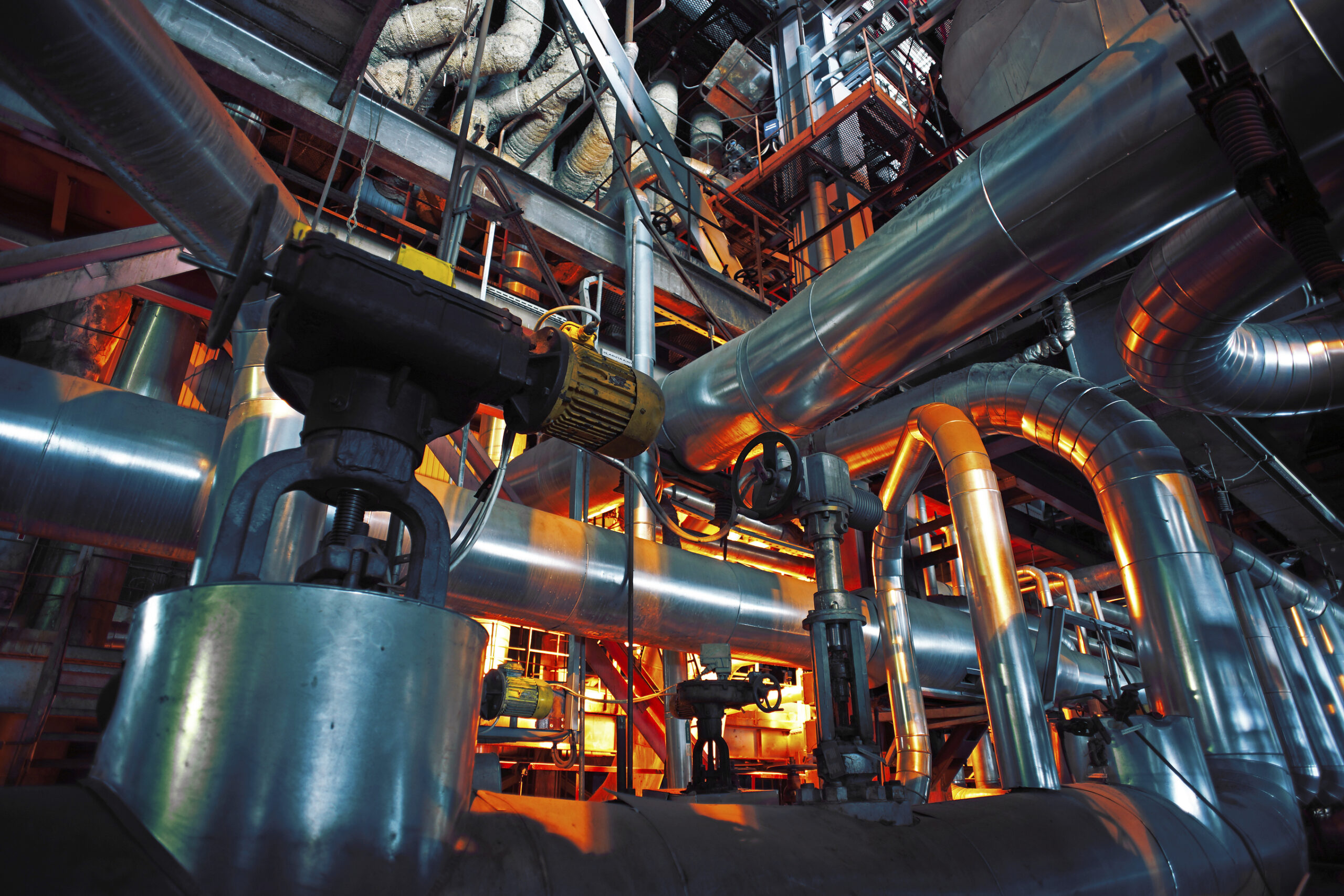 equipment, cables and piping